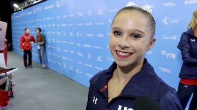 Ragan Smith On Words Of Encouragement From Aly Raisman Before The Meet & Looking Forward To Redemption On UB & BB - Qualifications