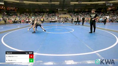 110 lbs Consi Of 16 #2 - Dylan Martin, Sperry Wrestling Club vs Kade Runk, Sperry Wrestling Club