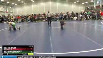 95 lbs Round 4 (6 Team) - Jon Gonzalez, Iowa Gold vs Jaymin VanDerWerff, South Dakota Lightning