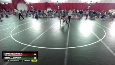 102 lbs Quarterfinal - Garrett Bowden, Kimberly Wrestling Club vs Branko Navarrete, Team Nazar Training Center