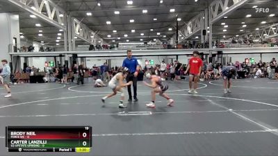 98 lbs Round 7 (8 Team) - Brody Neil, Force WC vs Carter Lanzilli, U2 Upstate Uprising