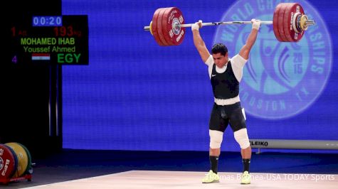 Mohamed Ehab Goes 165/200 In Training For 2017 IWF Worlds