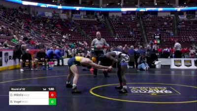 133 lbs Round Of 32 - David MBalla, Wilson Area vs Blaize Vogel, Montoursville