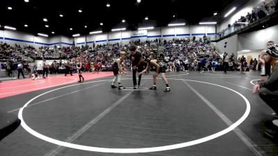 85 lbs Round Of 16 - Gunner Jackson, Tecumseh Youth Wrestling vs Alexander Cline, Comanche Takedown Club