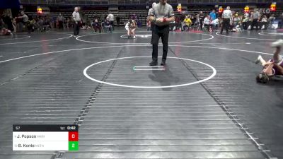 57 lbs Quarterfinal - Jemi Popson, Marion Center vs Beylau Konte, Methacton