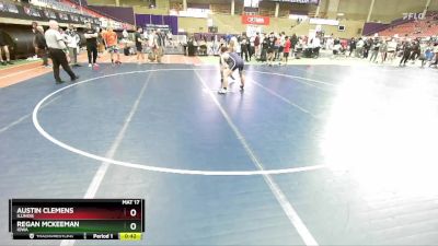 144 lbs Cons. Round 1 - Regan McKeeman, Iowa vs Austin Clemens, Illinois