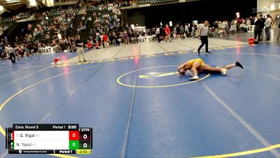 125 lbs Cons. Round 5 - Dante Rigal, Briar Cliff (Iowa) vs Nico Tocci, Air Force