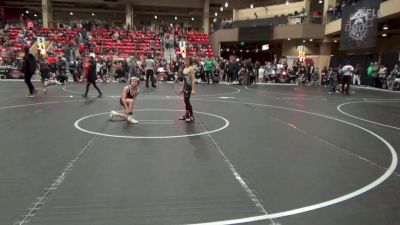 67 lbs Cons. Semi - Corvin Johnson, Herrin Jr WC vs Trevor Bolt, Trailhands