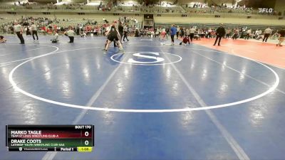 140 lbs 1st Place Match - Drake Coots, Lathrop Youth Wrestling Club-AAA vs Marko Tagle, Team St Louis Wrestling Club-A