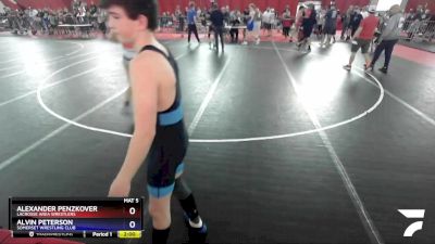 114 lbs Semifinal - Alexander Penzkover, LaCrosse Area Wrestlers vs Alvin Peterson, Somerset Wrestling Club