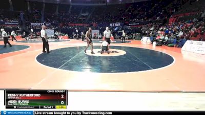 2A 152 lbs Cons. Round 1 - Kenny Rutherford, Peoria (H.S.) vs Aiden Burns, Oak Park (Fenwick)