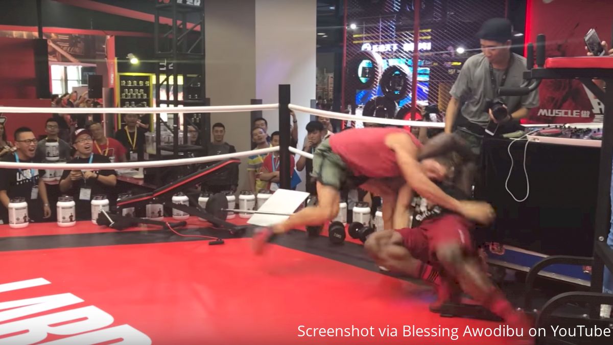 Watch: Sage Northcutt Grapples Massive Bodybuilder