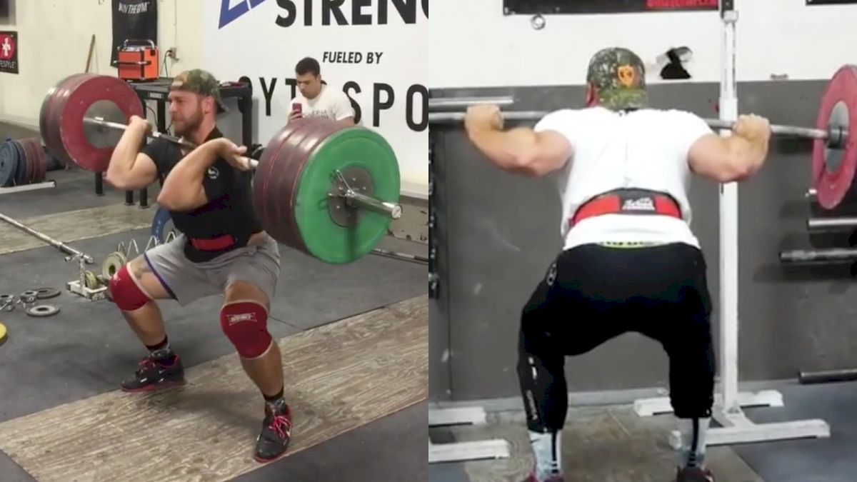 Wes Kitts Power Cleans 419lb, Squats 600lb For Two In Worlds Prep