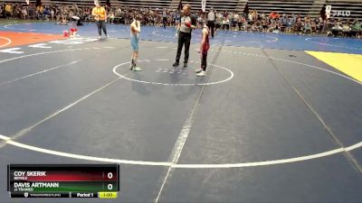 65 lbs Champ. Round 1 - Davis Artmann, JJ Trained vs Coy Skerik, Bemidji