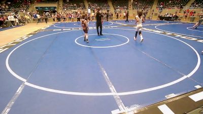 80 lbs Round Of 16 - Jonah Roberts, Tulsa Blue T Panthers vs Wyatt Rochell, Duncan Demon Wrestling