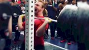 Watch This College Football Player Hang Power Clean 475lb!