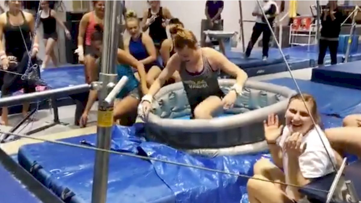 Pitt Gymnastics Introduces Next-Level Bar Training With Kiddie Pool