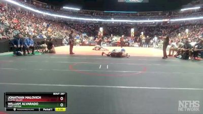 157-3A Semifinal - Jonathan Malovich, Platte Valley vs William Alvarado, Fort Lupton