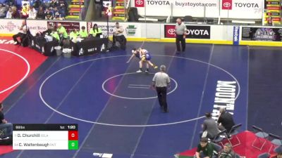 96 lbs Round Of 64 - Drew Churchill, Delaware Valley vs Clayton Waltenbaugh, Faith Christian Academy