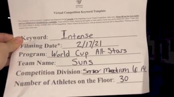 World Cup - Suns [L6 Senior Medium] 2021 Coastal at the Capitol Virtual National Championship
