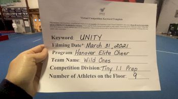 Hanover Elite - WildOnes [L1.1 Tiny - PREP] 2021 Mid Atlantic Virtual Championship