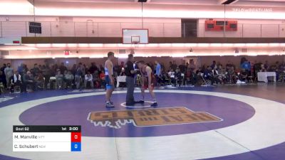 77 kg Prelims - Mason Manville, Nittany Lion Wrestling Club vs Colin Schubert, New York Athletic Club