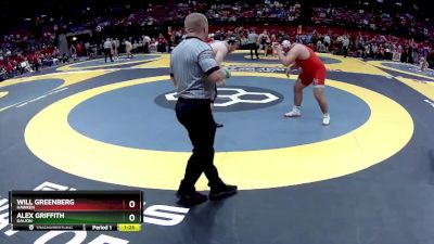 D2-285 lbs Semifinal - Alex Griffith, Galion vs Will Greenberg, Hawken