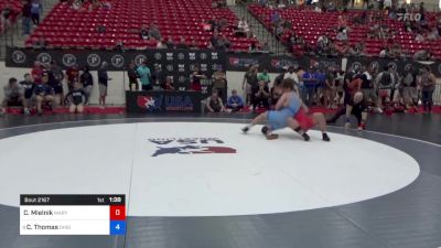 92 kg Cons 8 #2 - Cael Mielnik, Maryland vs Carson Thomas, Ohio