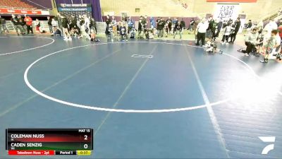 45 lbs Round 3 - Caden Senzig, WI vs Coleman Nuss, IA