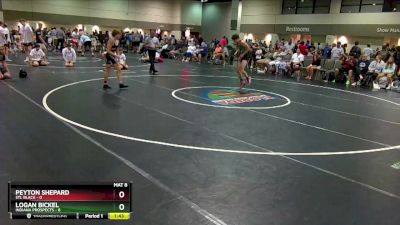 120 lbs Round 5 (6 Team) - Logan Bickel, Indiana Prospects vs Peyton Shepard, STL Black