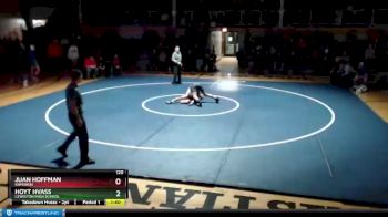 120 lbs 1st Place Match - Hoyt Hvass, Lewiston High School vs Juan Hoffman, Kamiakin