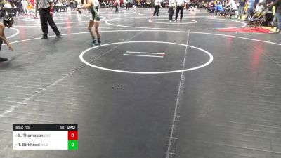 80 lbs Round Of 32 - Saraj Thompson, Erie School District vs Taycen Birkhead, Wilson