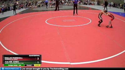 49 lbs Quarterfinal - Culver Jones, Legacy Elite Wrestling Club vs Dallas Marshall, Warriors Of Christ