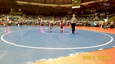 46 lbs Quarterfinal - Azayla Mitchell, El Reno Wrestling Club vs Allana Smith, Florida Scorpions