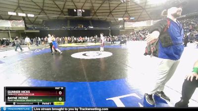 160 lbs Semifinal - Ryker Rakevich, Twin City Wrestling Club vs Angel Flores, Franklin Pierce Cardinal Wrestling Club