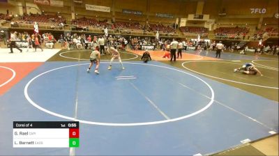 73 lbs Consi Of 4 - Gilbert Rael, Capital City Jr Wrestling vs Luke Barnett, Eads Jr Olympics