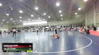 55 lbs Quarterfinal - Kallen Causey, Shootbox Wrestling Club vs Xydon Zollinger, East Idaho Elite