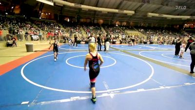 90 lbs Rr Rnd 3 - Aubrey Gomez, Tulsa Blue T Panthers vs Denver Wolf, Wolfpak Wrestling