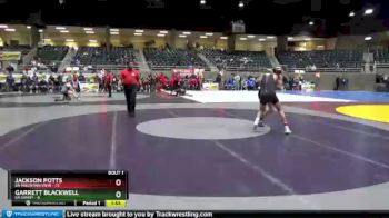 145 lbs Round 1 (4 Team) - Jackson Potts, 6A Mountain View vs Garrett Blackwell, 6A Sandy