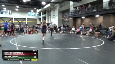 124 lbs Round 5 (16 Team) - Hadlee Kracht, Hastings Wrestling Academy vs Elyse Engebretson, Ankeny Girls Wrestling Club