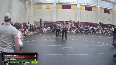 90 lbs 1st Place Match - Ryan Osolin, C2X vs Russell Finlay, Palmetto State Wrestling Acade