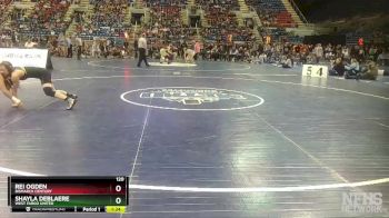 120 lbs 1st Place Match - Rei Ogden, Bismarck Century vs Shayla DeBlaere, West Fargo United