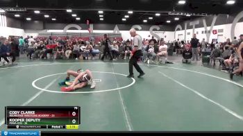 75 lbs Round 3 (8 Team) - Cody Clarke, Roundtree Wrestling Academy vs Kooper Deputy, POWA (CO)