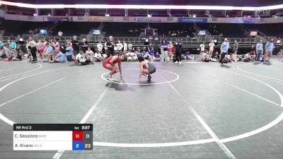 117 lbs Rr Rnd 3 - Coty Sessions, Missouri Avengers vs Abigail Rivero, Oklahoma Supergirls