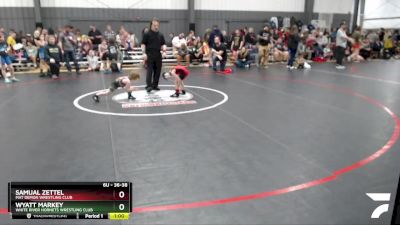 36-38 lbs Round 4 - Wyatt Markey, White River Hornets Wrestling Club vs Samual Zettel, Mat Demon Wrestling Club