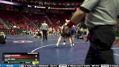 3A-285 lbs Quarterfinal - Logan Huckfelt, Spencer vs Kyler Hall, Ames