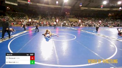 135 lbs Round Of 32 - Donovan Rosauer, Yorkville Wrestling Club vs Brody Warrick, Sebolt Wrestling Academy