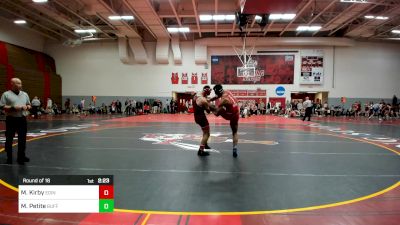 165 lbs Round Of 16 - Maxwell Kirby, Edinboro-Unattached vs Marcus Petite, Buffalo