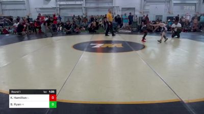 80-B lbs Round 1 - Kingston Hamilton, IL vs Briggs Ryan, MI