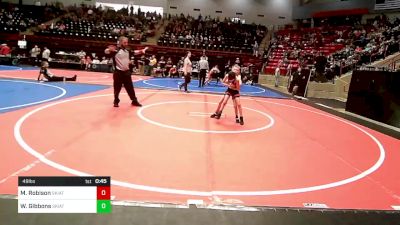 49 lbs Final - Michael Robison, Skiatook Youth Wrestling 2022-23 vs Walker Gibbons, Skiatook Youth Wrestling 2022-23